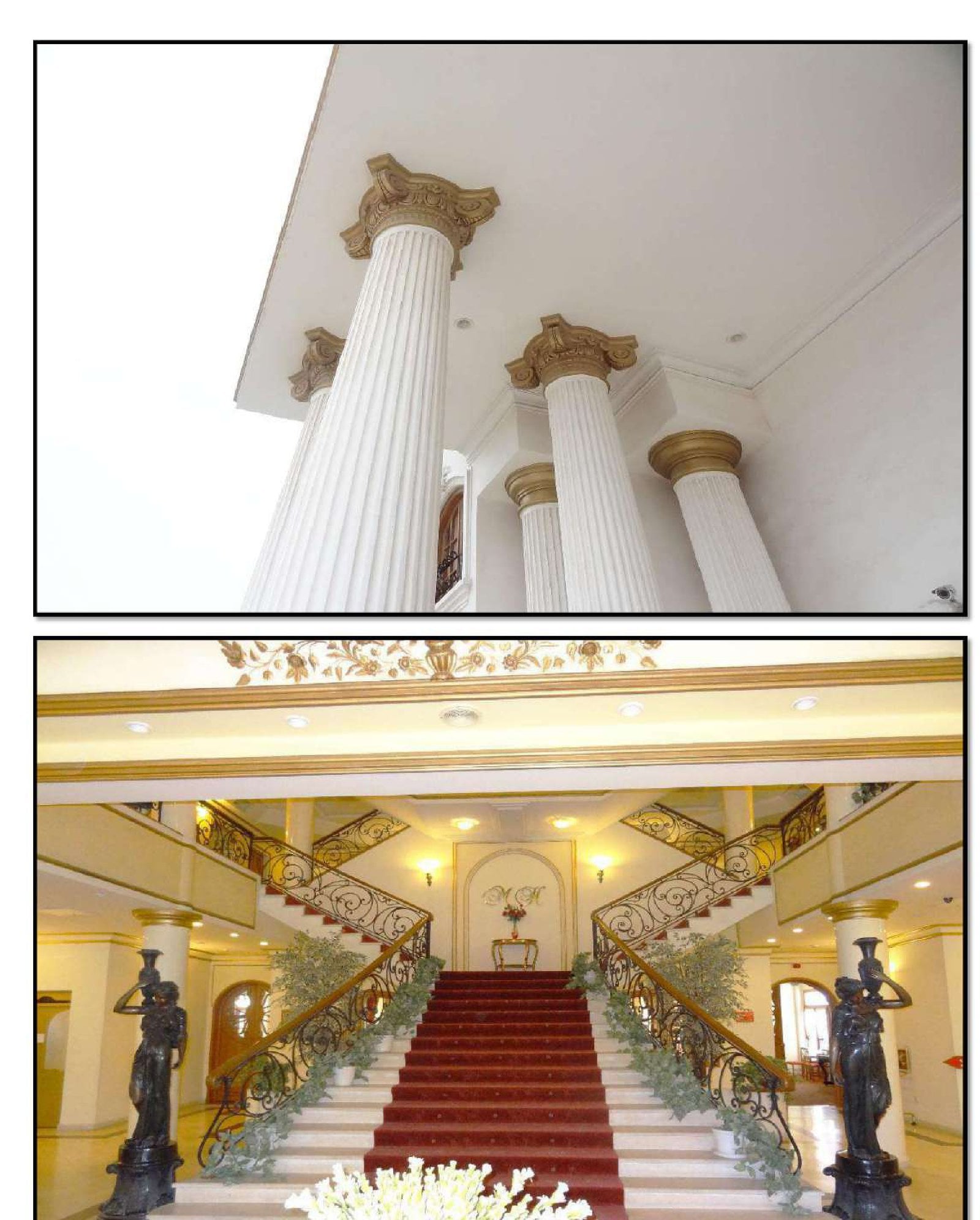 Maryam Hotel — grand staircase with marble